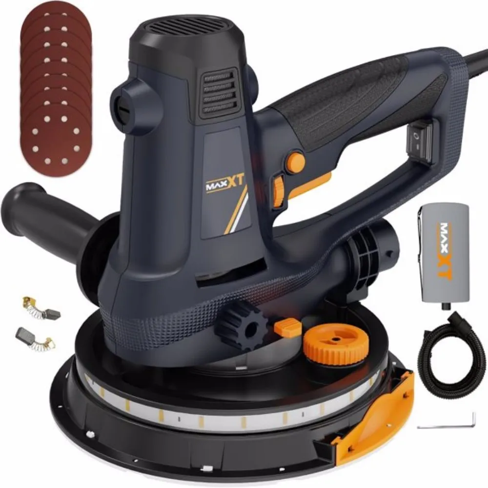 

Handheld Drywall Sander 810W for Walls 1500-2800RPM Variable Speed Upgraded Pad Suitable for wall grinding and polishing
