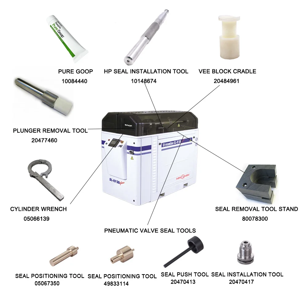 

Waterjet spare Parts 49864887 pure goop 10084440 water jet tools