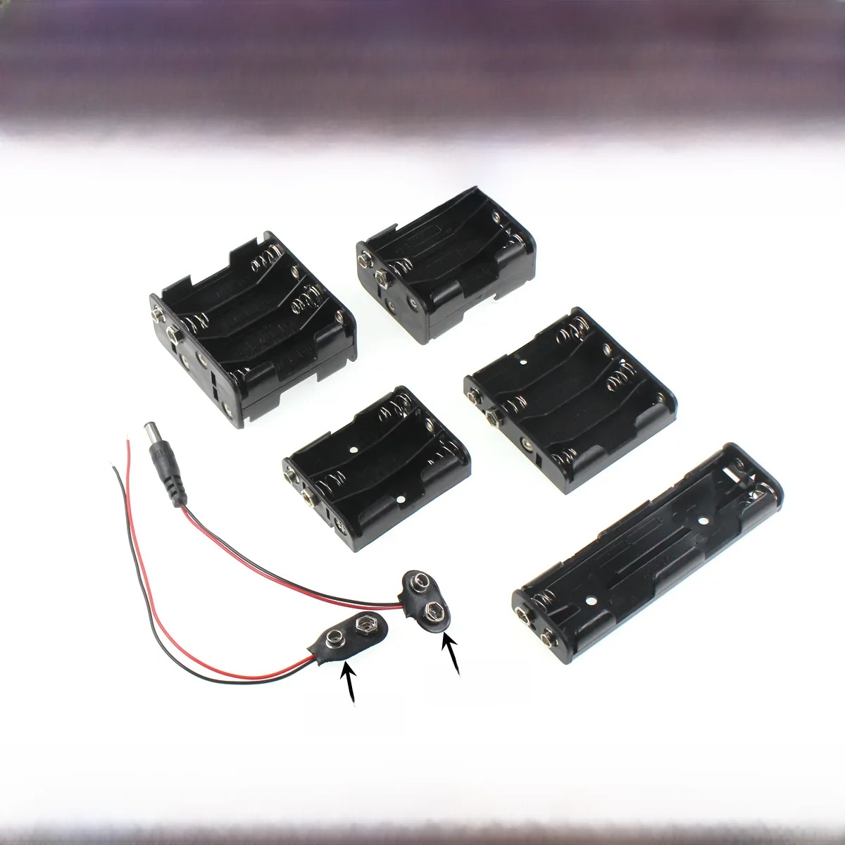 Boîtier pour piles AA 2X 3X 4X 6X 8X avec câble 9V Brabant 9V, support de piles à double bande, vertical horizontal, prise I T