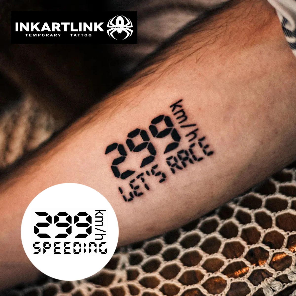 3 pcs Numbers Temporary Tattoo,Lasts To 15 Days New Technology Magic Waterproof Semi Permanent Sticker.