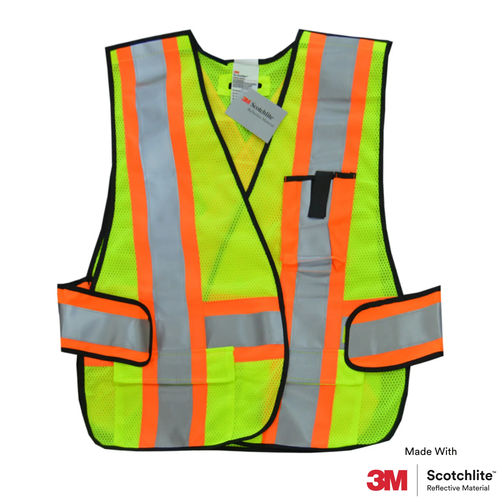 

Salzmann High Vis Safety Vest | Adjustable Breakaway Reflective Vest, Breathable Mesh | Made with 3M Scotchlite | One Size