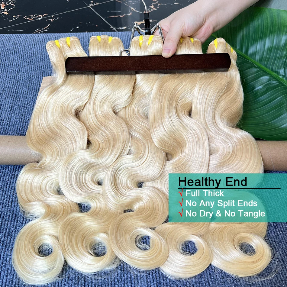 613 Blonde Bundles Body Wave 30 Inch Extensiones De Cabello Tissage Human Hair Bundles 613 Color