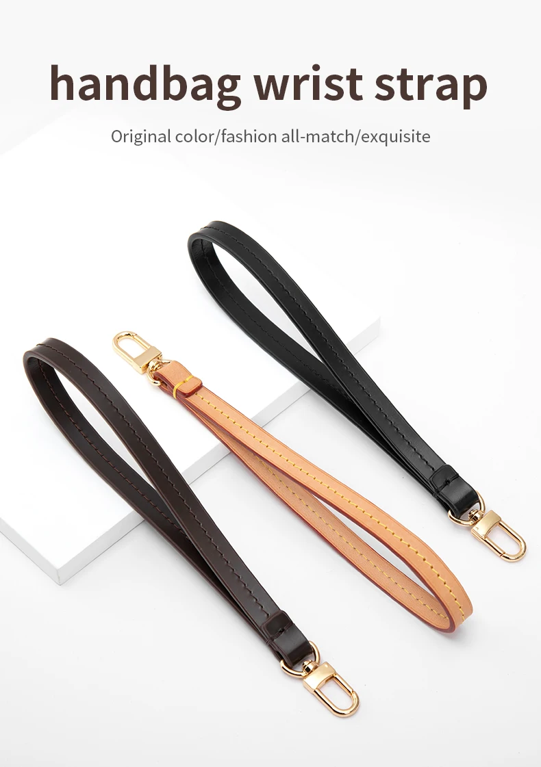 CRAZYSMITH Wrist Strap Wallet For LV POCHETTE TO-GO Handbag Handle 21cm Long Clutch Bag Straps Purse Handle Belt Bag Accessories