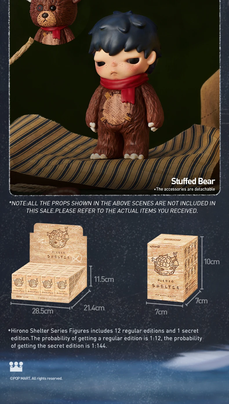 POP MART Hirono Shelter Serie Blind Box Spielzeug Kawaii Anime Action Figure Cartoon Modell Überraschung Box Mystery Box Wohnkultur – Detail 12