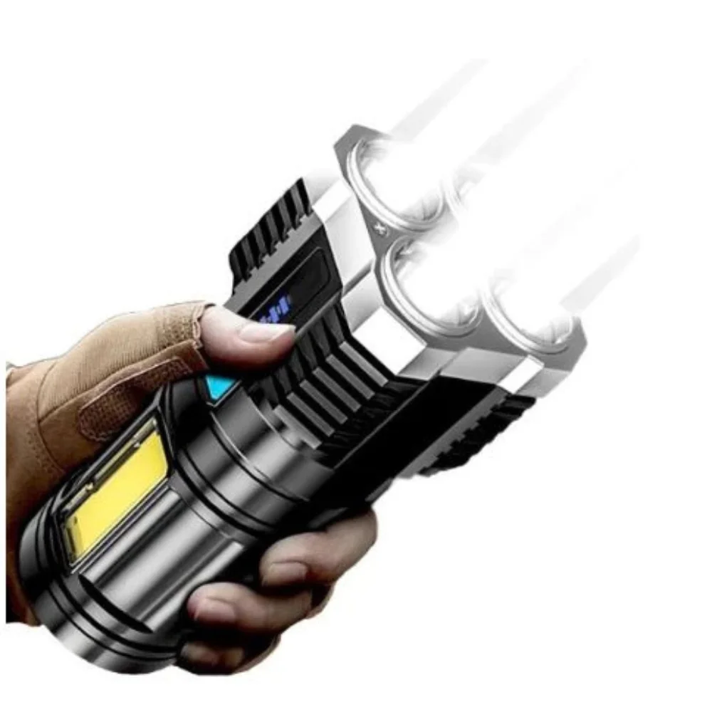 مجموعة أدوات متعددة الوظائف 5 في 1 ، USB قابلة لإعادة الشحن ، مفتاح ربط مزلاج ، مصباح يدوي تاتيكا ، مصباح يدوي قوي ، 46 أو