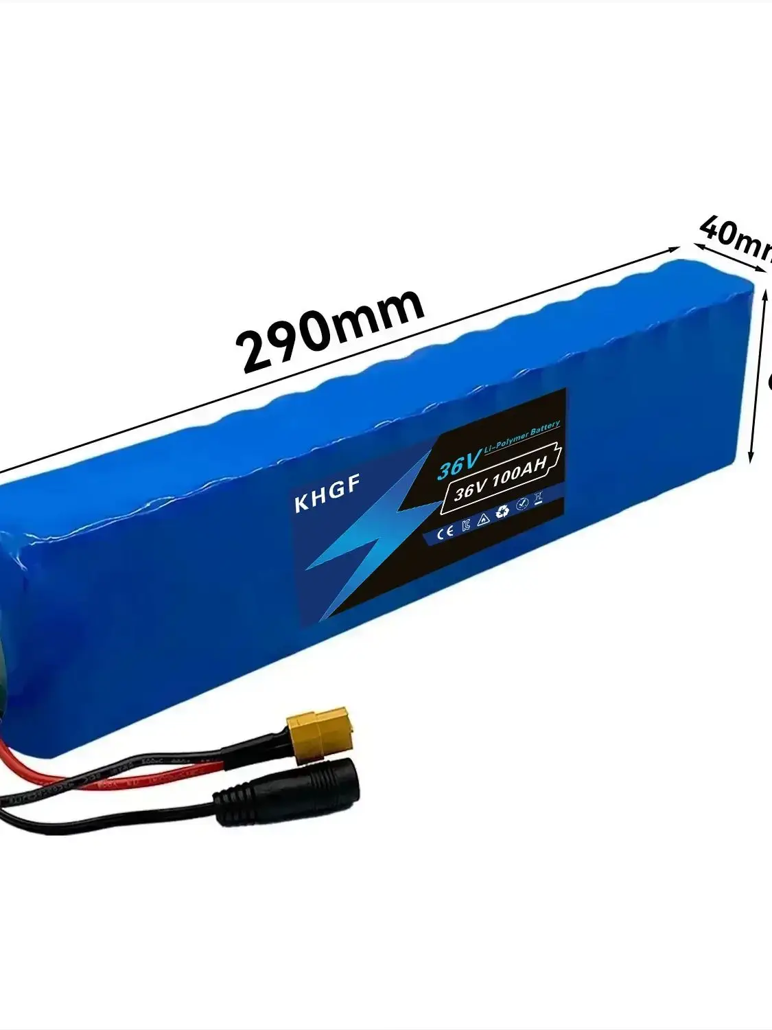 Akumulator litowo-jonowy 10S3P 36V 100000mAh 18650 z certyfikatem CE ROHS, akumulator o dużym zasięgu do hulajnogi elektrycznej Xiaomi M365, części zamienne — 2
