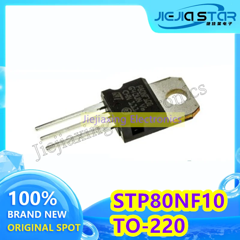 

(4/30pieces) STP80NF10 P80NF10 MOS tube 80N10 field effect tube 80A 100V new original electronics spot