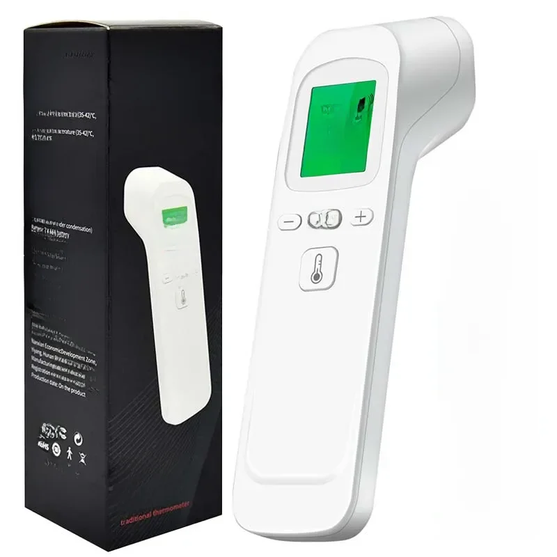 Termômetro infravermelho digital médico, sem contato, portátil, medição rápida de temperatura,