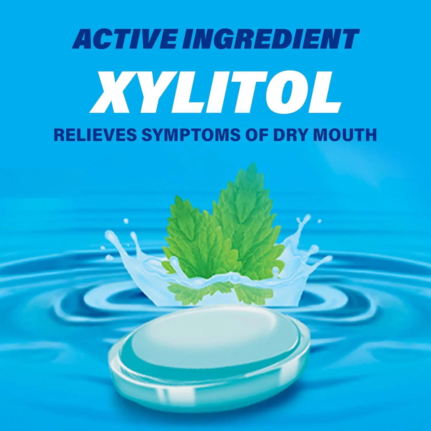 ACT Dry Mouth Lozenges Soothing Mint Flavor Xylitol Oral Moisturizer 36pcs Fresh Breath Cavity Protection