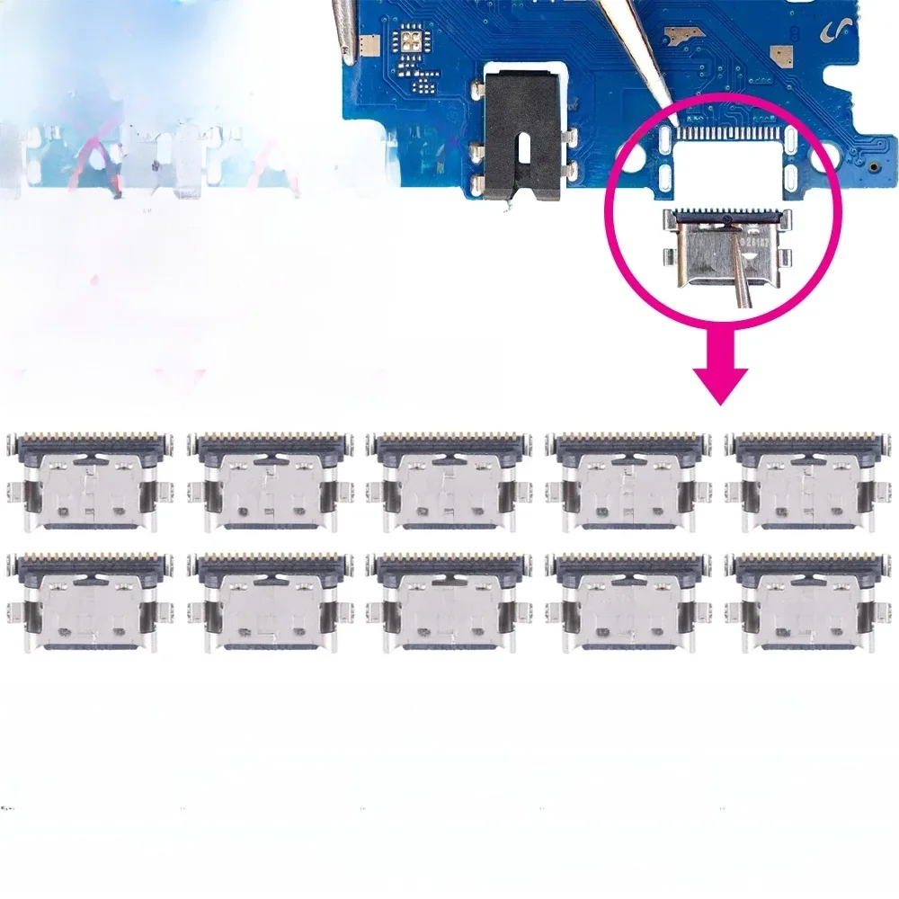10 szt. Oryginalne złącze portu ładowania do Samsung A15 A05S A25 A35 A55 A13 A04S A14 A23 A33 A24 A34 A54 A53 USB Pin Plu — zdjęcie 2