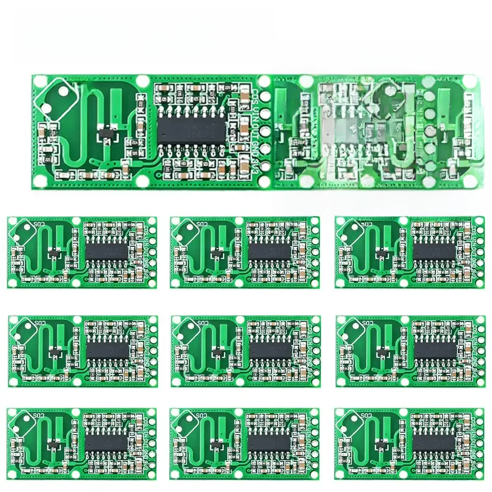 10 sztuk RCWL-0516 mikrofalowy czujnik radarowy tablica rozdzielcza RCWL 0516 mikrofalowy indukcja ludzkiego ciała inteligentny moduł wyjście 3.3V — zdjęcie produktu 7