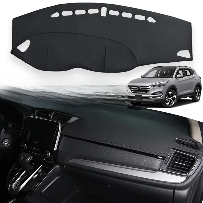 Pokrowiec na deskę rozdzielczą do Hyundai Tucson 2020 2019 2018 2017 2016 2015 Maty samochodowe Osłona przeciwsłoneczna Panel przyrządów Akcesoria Wodoodporny — zdjęcie 2