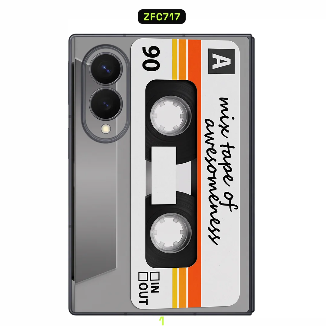 Vinyl Stickers for Samsung Galaxy Z Fold 8 – [RETRO] [ZF19] | Sack & Sides, Anti Scratch, Precision Cut | Nexa Skins