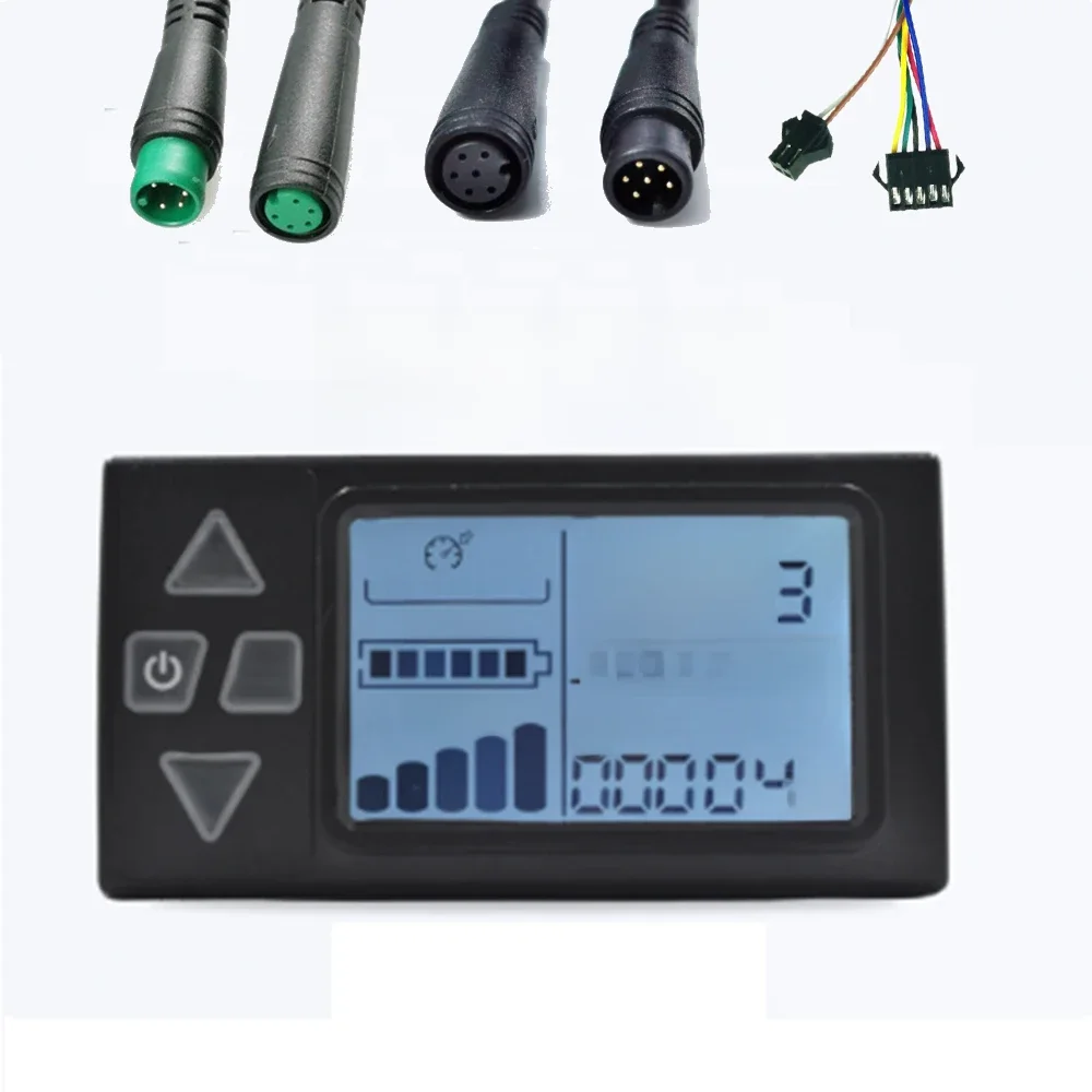 AliExpress FOCAN E-bike LCD Display 24V 36V 48V 52V 60V S861 Electric Bicycle Scooter with waterproof 5P 6P SM male female plug