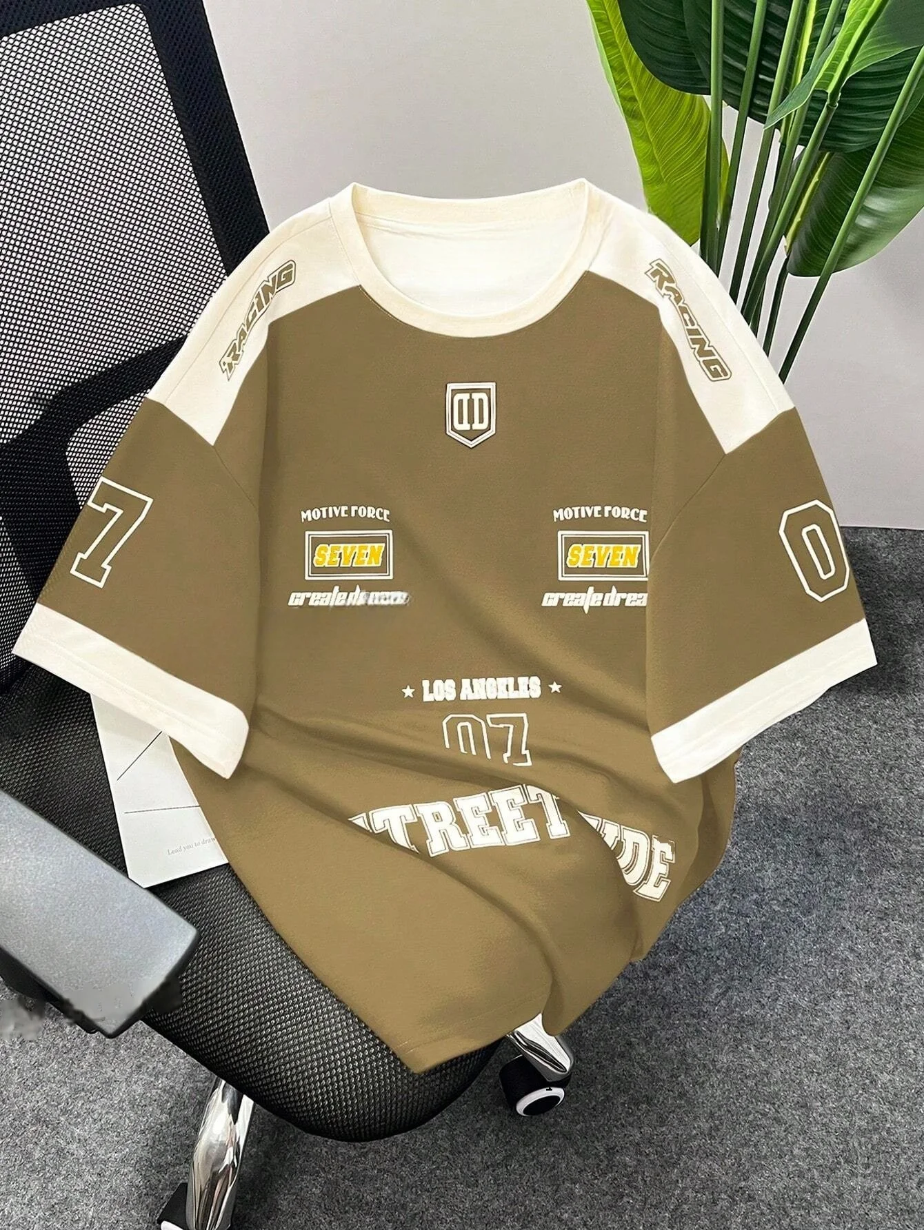 Short sleeved streetwear sports style men's sports round neck T-shirt quick drying comfortable and breathable image 6
