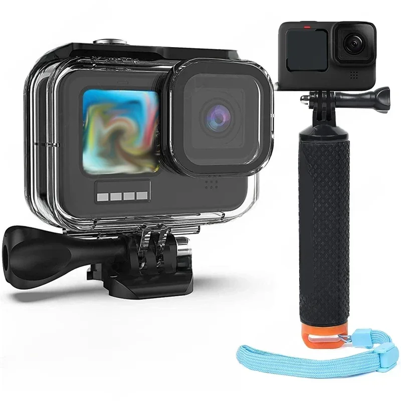 Wodoodporne etui 60M do GoPro Hero 13 12 11 10 9 Podwodna obudowa do nurkowania Go Pro Hero 9 10 11 12 13 Akcesoria — zdjęcie produktu 7