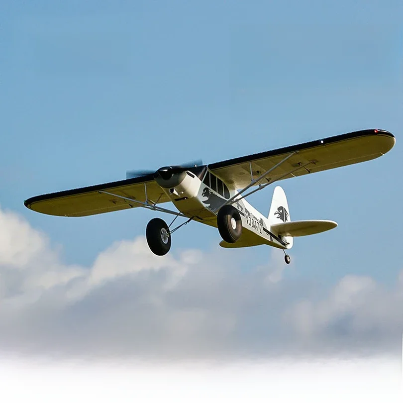 FMSRC RC Samolot 1300MM 1.3M PA-18 J3 Piper Super Cub 3S 5CH z żyroskopem Auto Balance PNP Trainer Model samolotu dla początkujących — 2