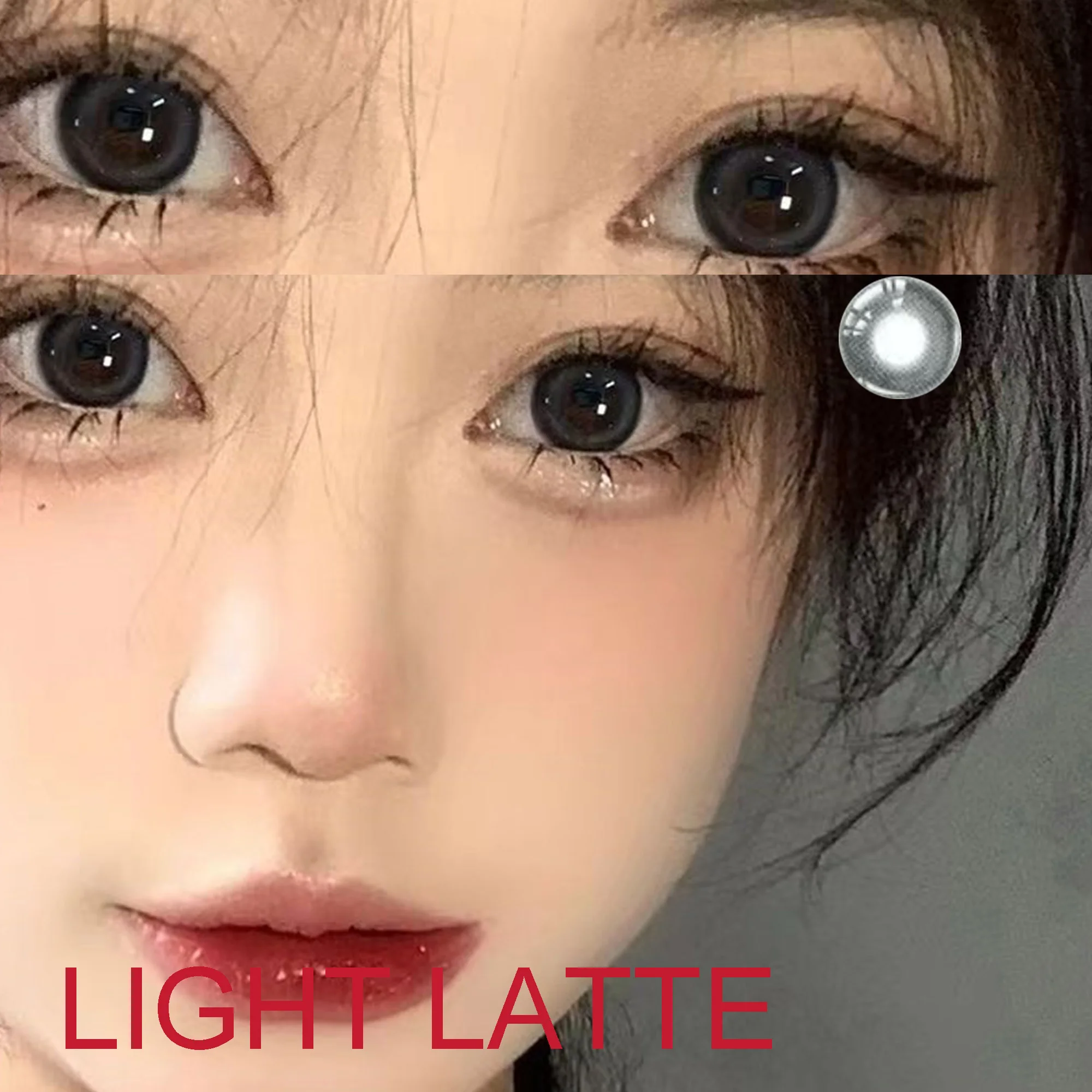 Coslens 14.00mm Eye Color Soft Contacts Lenses for Women Men Accessories линзы для глаз цветные Light Latte