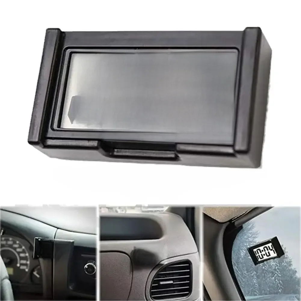 Mini horloge numérique grand écran tableau de bord de voiture horloge électronique auto-adhésive Mini horloge de voiture pour tableau de bord de camion