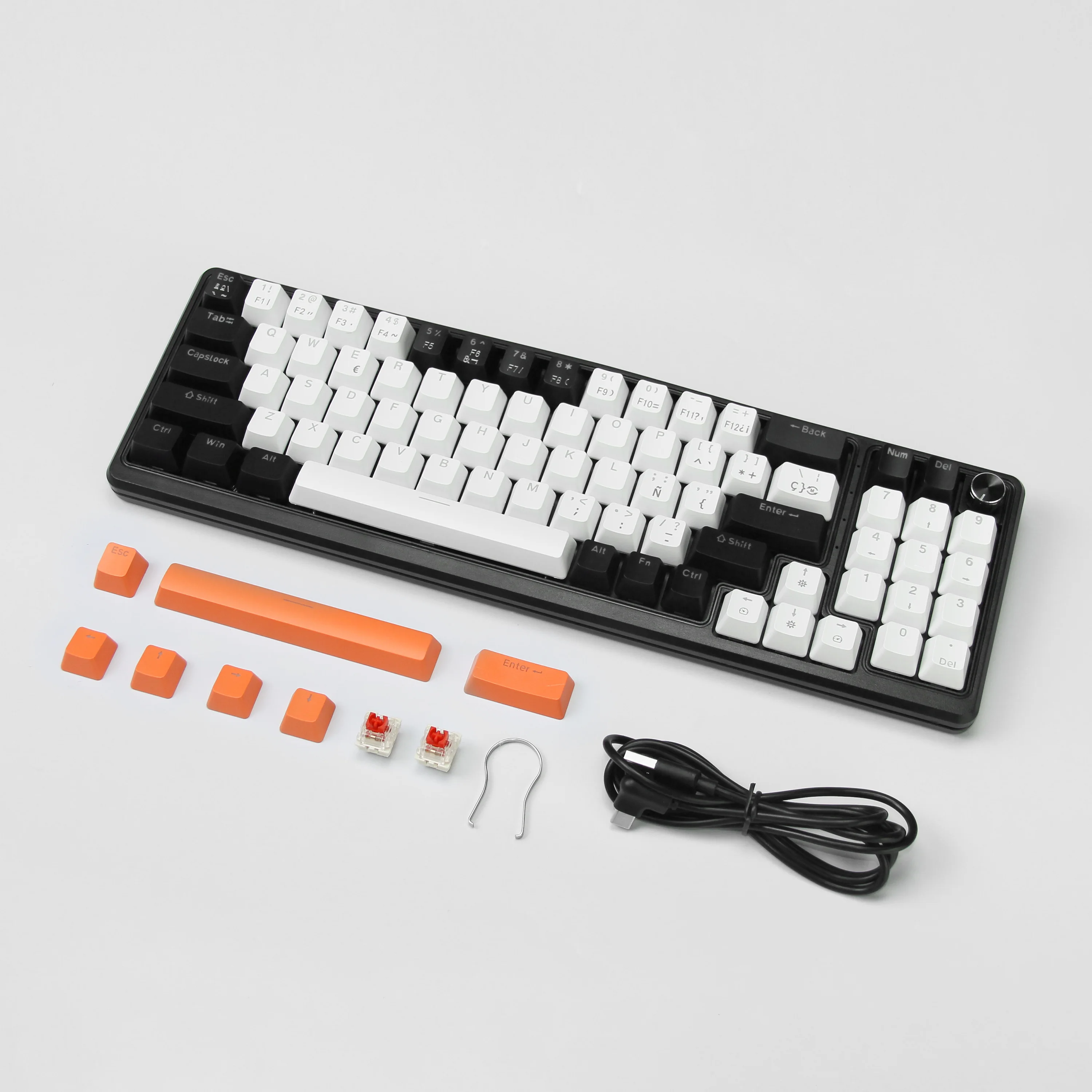 Ziriend ky78 teclado mecánico RGB teclado enchufable en caliente adecuado para facilitar la Oficina de juegos