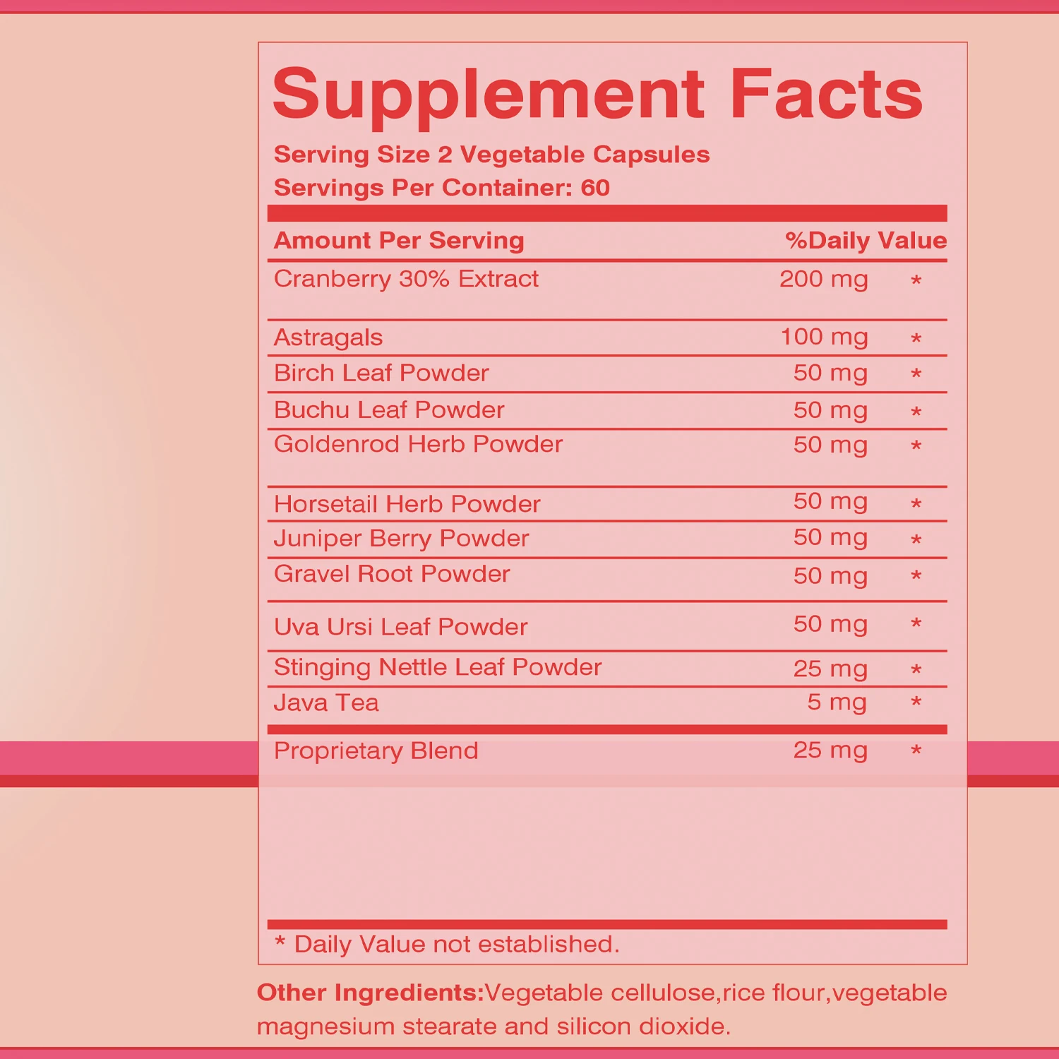 Kidney Support Supplement with Cranberry Extract - Promotes Cleansing, Detoxification and Repair - 120 Capsules