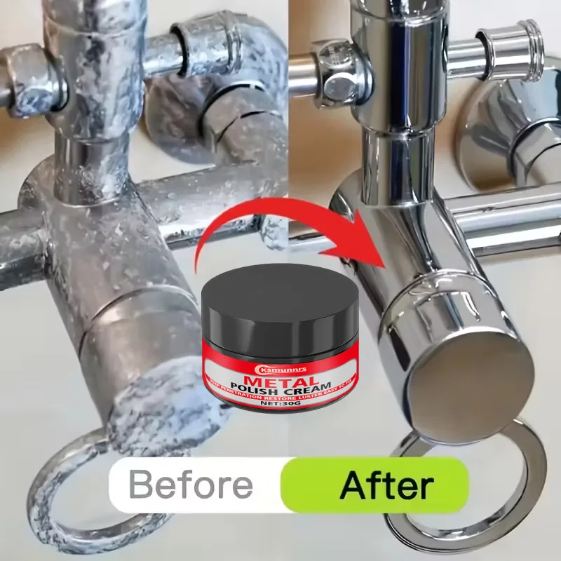 다용도 구연산 크림: 금속 광택제, 오래 지속되는 자동차/주방/욕실 광택