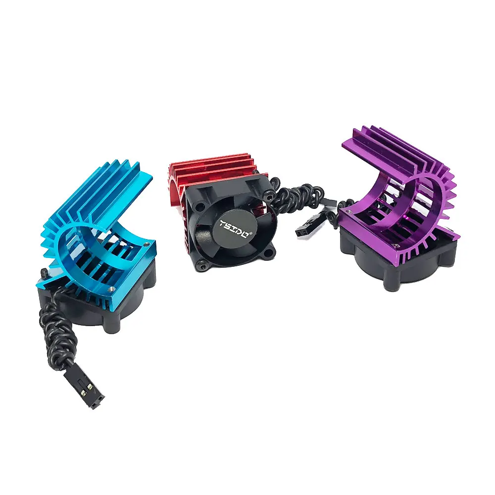 YSIDO RC Motor HeatSink with 25000RPM Cooling Fan for 380 390 2838 2845 2847 2850 Motor 1/14 1/16 1/18 RC Model Car Accessories