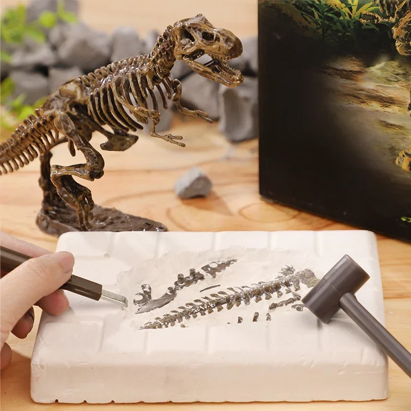 Jurassic World – jouet dinosaure pour enfants, Kit d'excavation d'archéologie fossile, squelettes, tige de creuser, jouets éducatifs scientifiques pour enfants
