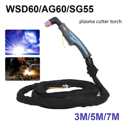 Cortador de Plasma de aire AG60 SG55 WSD60, máquina de corte por Plasma, longitud del Cable 3/5/7M, corte 18mm, antorcha de arco piloto de aire