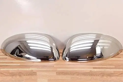 Mirror covers for NISSAN JUKE | F15 | 2010-2014 Stainless Steel Exterior Mirror Caps, Chrome Rearview Cases, Side trims, Left and Right, 2 Pieces, Easy Installation