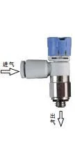 5 pcs/box Stainless Steel Speed Controller AS1211FS Series Meter In Elbow Pneumatic Flow Control Valve