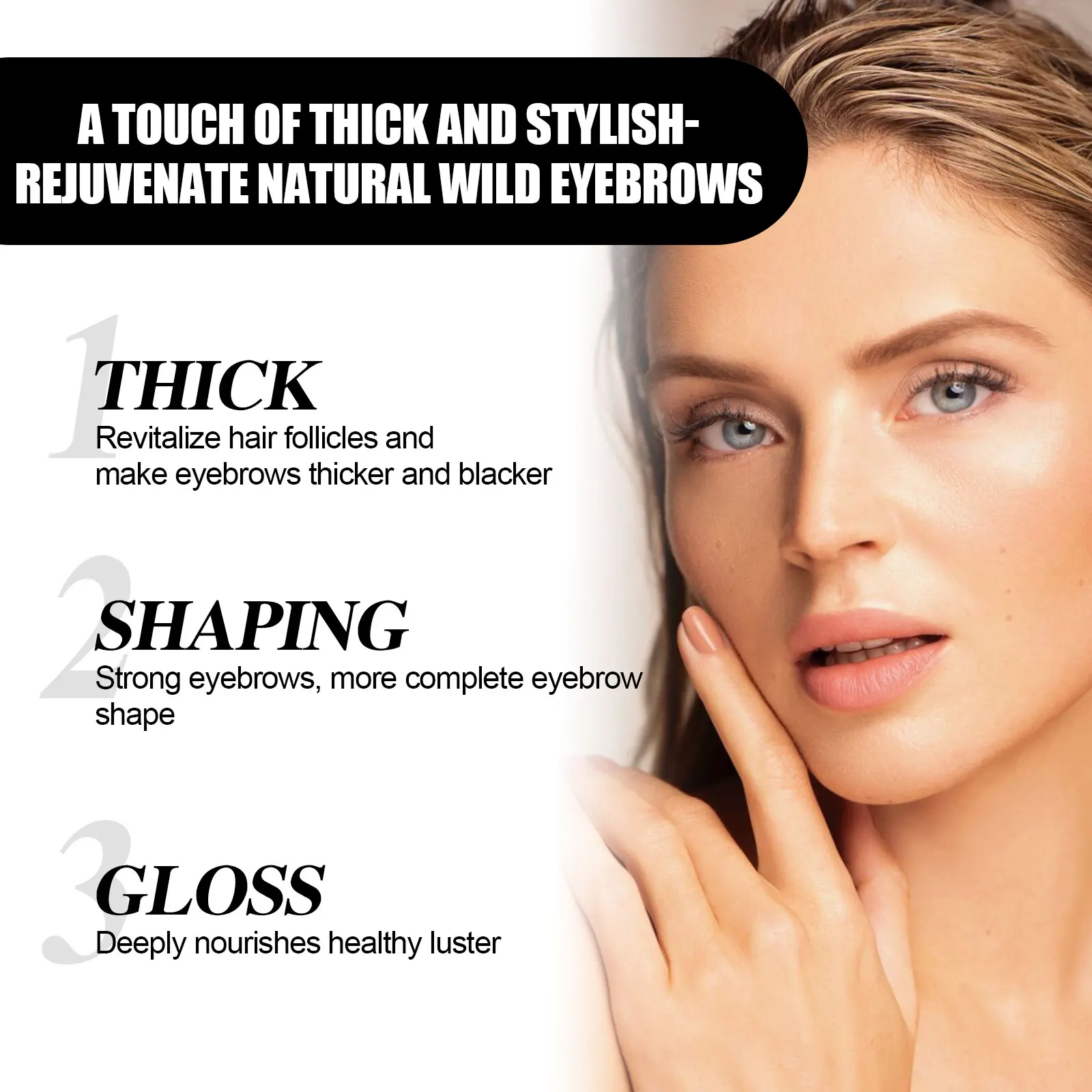 Eyebrow Enhancer Serum Fast Growing ผมร่วงเสีย Treatment สร้างคิ้วหนา Natural Eyebrow Beauty Treatment Care