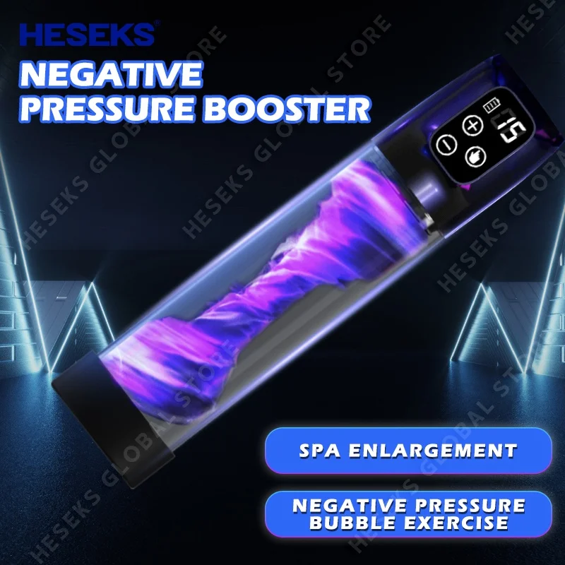 

HESEKS Penis Pump Penis Extender Penis Enlargement Vacuum Pump Male Masturbator Electric Penis Trainer Delay Ejaculation Enlarge