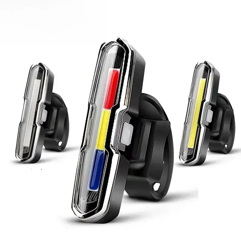 AliExpress BUCKLOS Bicycle Rear Light Waterproof LED USB Rechargeable Tail Light Cycling Flash Lamp Safety Mountain Bike Taillight Red Blue White