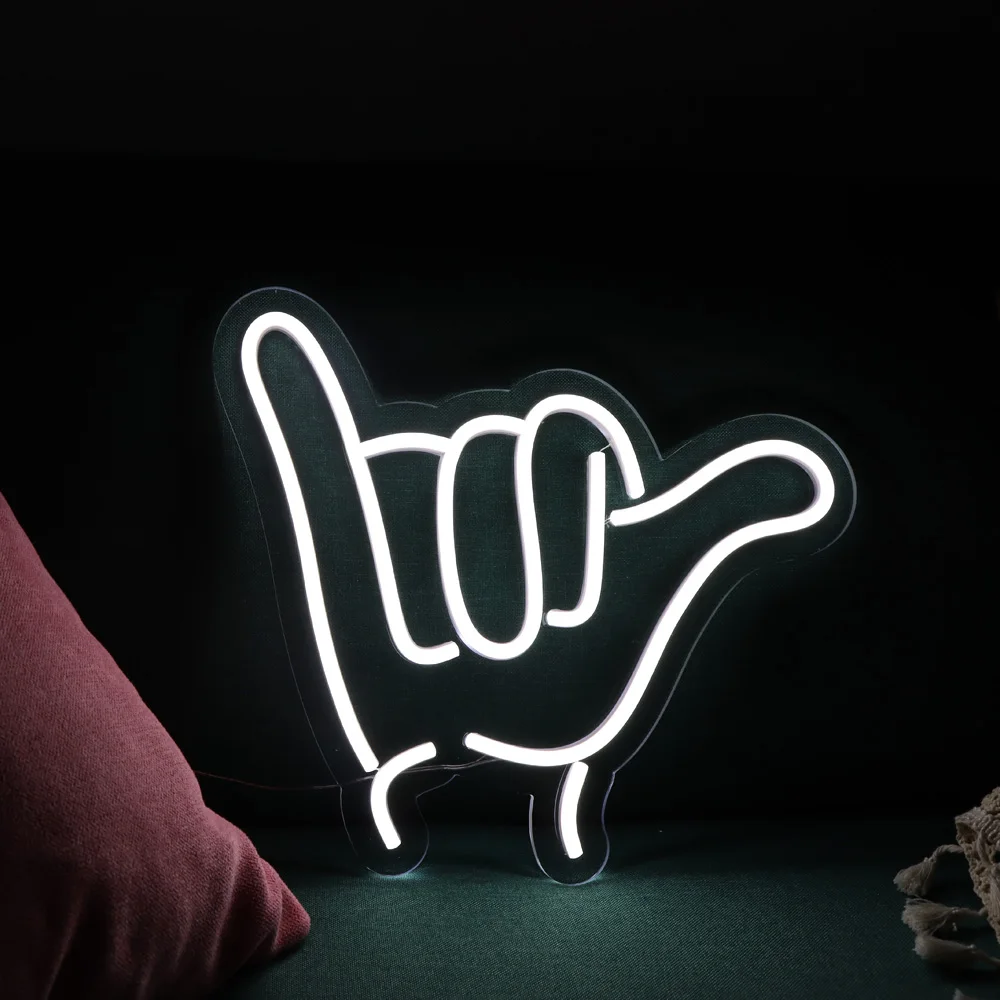 Hand Gebaar Led Neon Teken, Dier Led Neon Teken Voor Kinderen Kamer, Led Neon Teken, Flex Neon