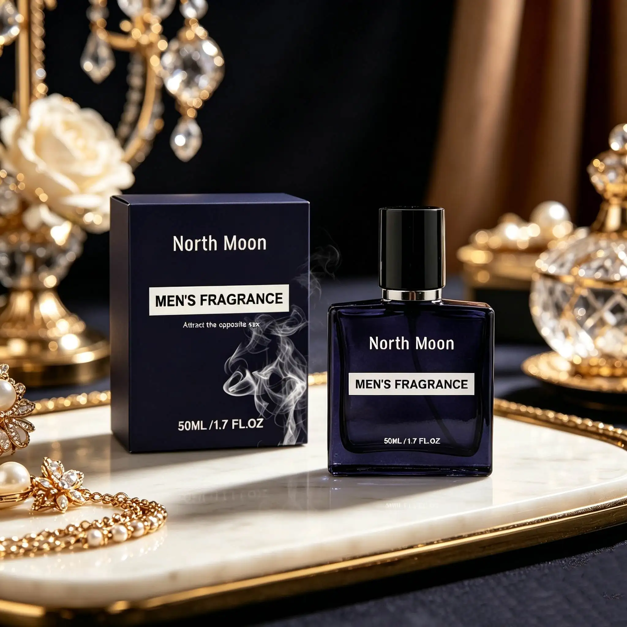 North Moon Men Glamour Perfume Plant Floral Scent Lasting Fresh Light Fragrance Dating Pheromone Body Deodorants Cologne Perfum