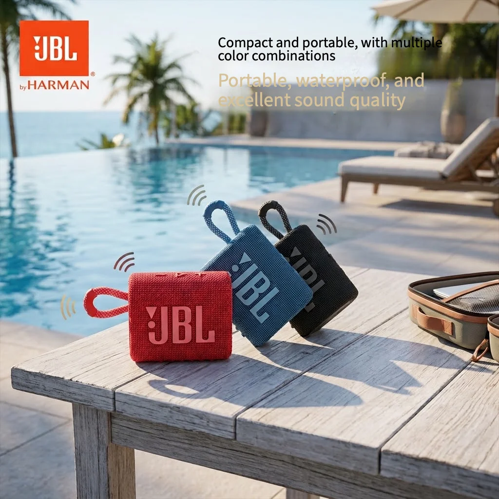 JBL GO3 Compact Wireless Music Speaker For Pocket Carry Outdoor Use