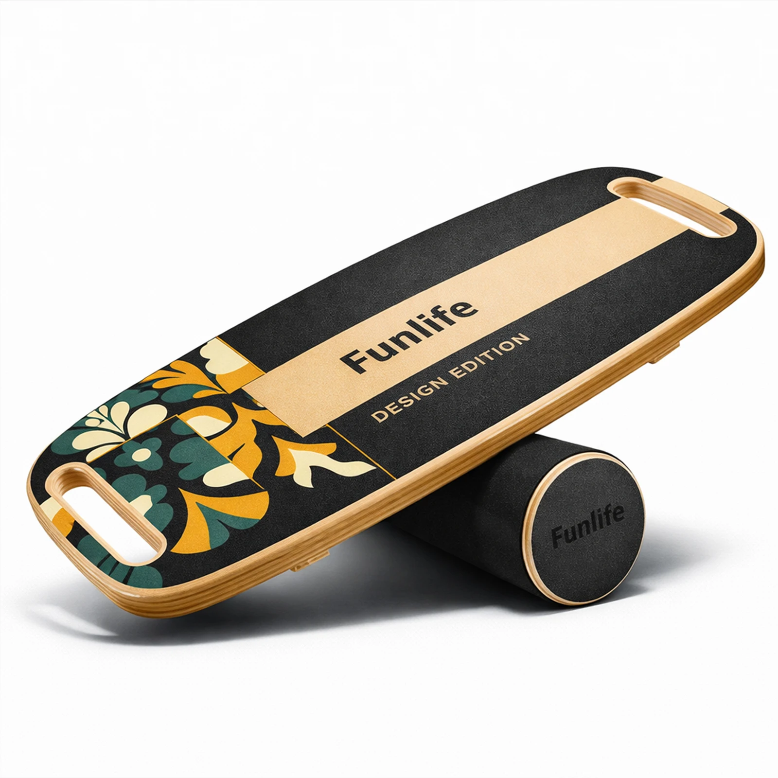 FunLife MOVE Balance Board mit Rolle – Balance Trainer mit 3-stufigem Balance System für Core Training, Gleichgewicht, Koordination & Stabilität, bis 150 kg