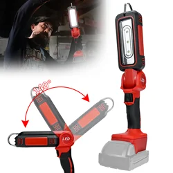 300W 1200LM LED Work Light for Milwaukee 18V Battery 140 ° Foldable Cordless Portable Tool Light Outdoor Flashlight (No Battery)