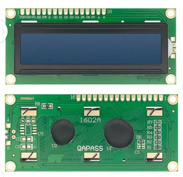 LCM1602A LCD 5 فولت شاشة زرقاء شاشة صفراء LCD16X2A LCD بقعة وحدة