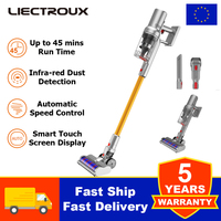 Liectroux i10 Handheld Cordless Wireless Vacuum Cleaner for Home Appliance,27KPA,Smart Dust Detction,Big Touch Screen,Auto Speed