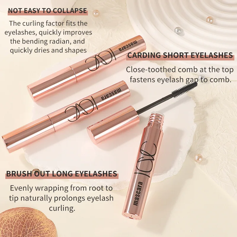 1 個黒マスカラまつげマスカラシルキーまつげ延長まつげメイク防水マスカラボリュームアイ化粧品