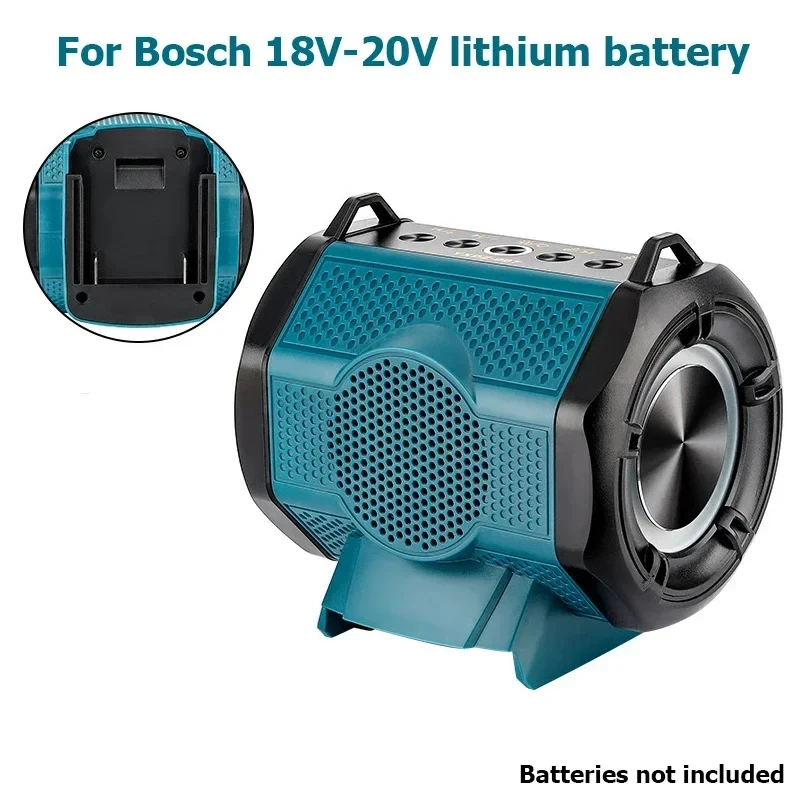 NOWY głośnik Bluetooth z ulepszonym basem przenośny głośnik do Makita Dewalt Milwaukee Bosch 18V bateria litowa na imprezę karaoke