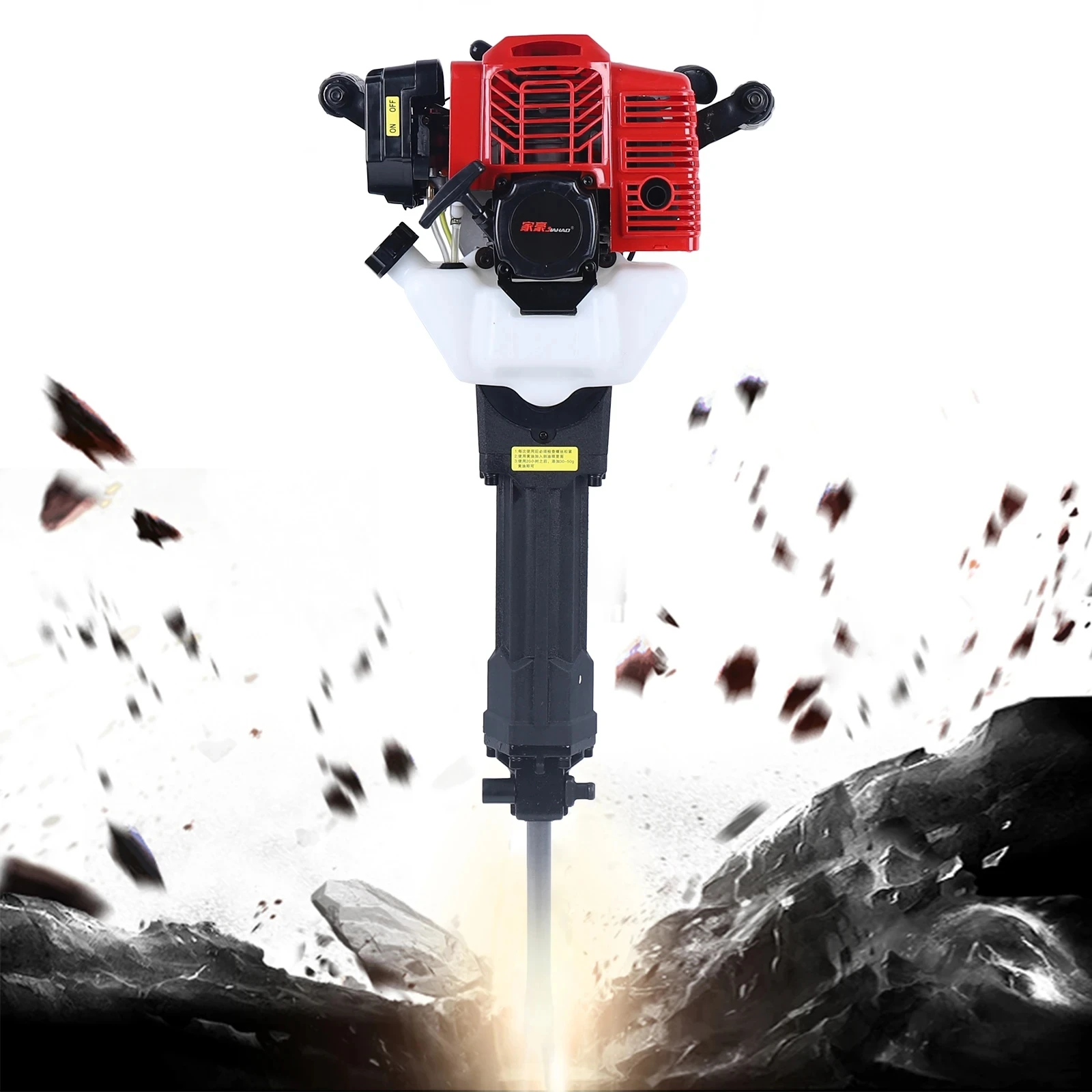 Digging Machine Hand-Held Rock Drill Breaker (One Tip And One Flat) Light Weight Power Drill for Road-Building and Telecom Works