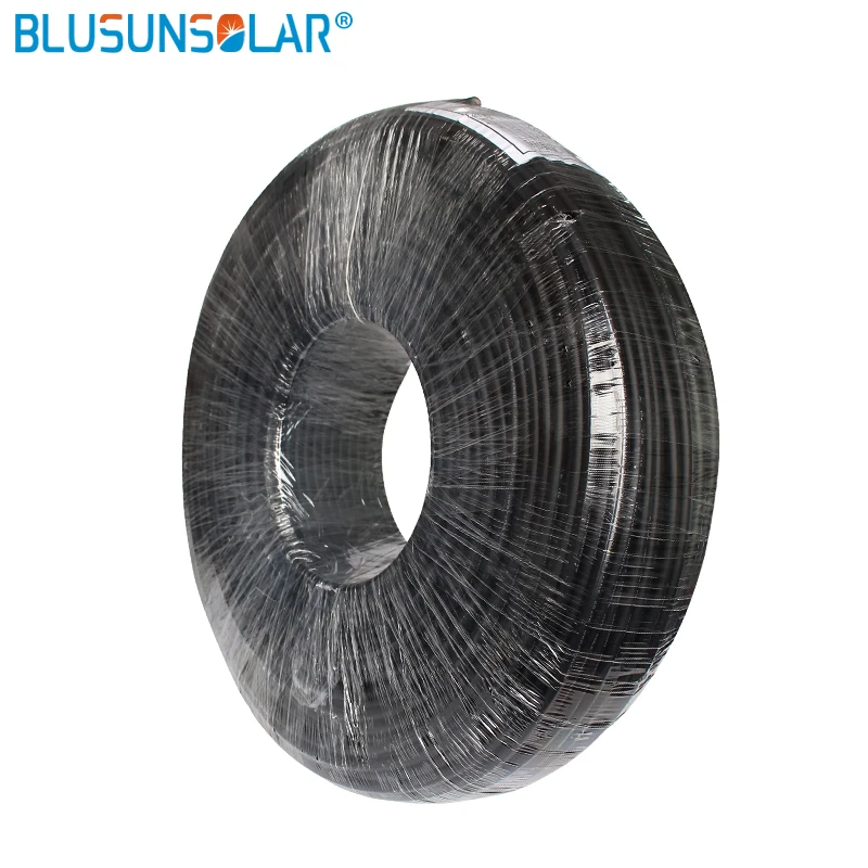 

100 Meters/Roll 4mm2 (12AWG) Solar Cable Red or Black Pv Cable Wire Copper Conductor XLPE Jacket TUV Certifiction