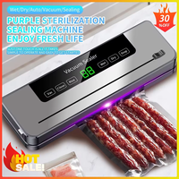 Electric Vacuum Sealer Built-in Cutter  Food Storage Seal Dry Wet Food Sealing Packaging Machine Kitchen Vacuum Food Sealer