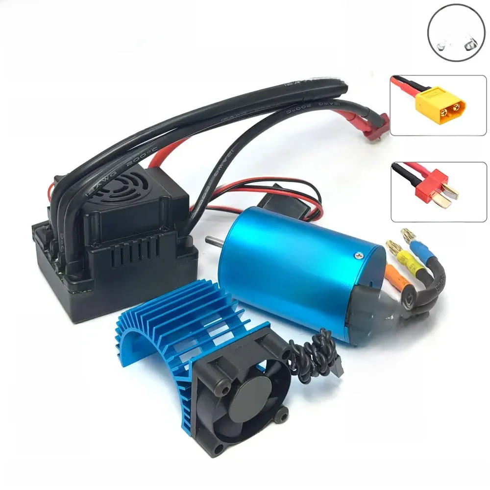 YSIDO 3650 Combo 5400KV 3600KV Borstelloze Motor 60A/80A/120A ESC voor 1/10 Traxxas HSP Tamiya Arrma RedCat RC Monster Truck auto - afbeelding 2