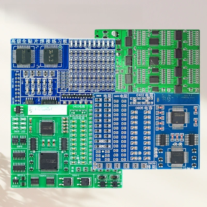 Kit de panneau de pratique de soudage de composants SMD, artisanat électronique, enseignement des compétences STM, formation pratique, Circuit imprimé d'électricien, bricolage