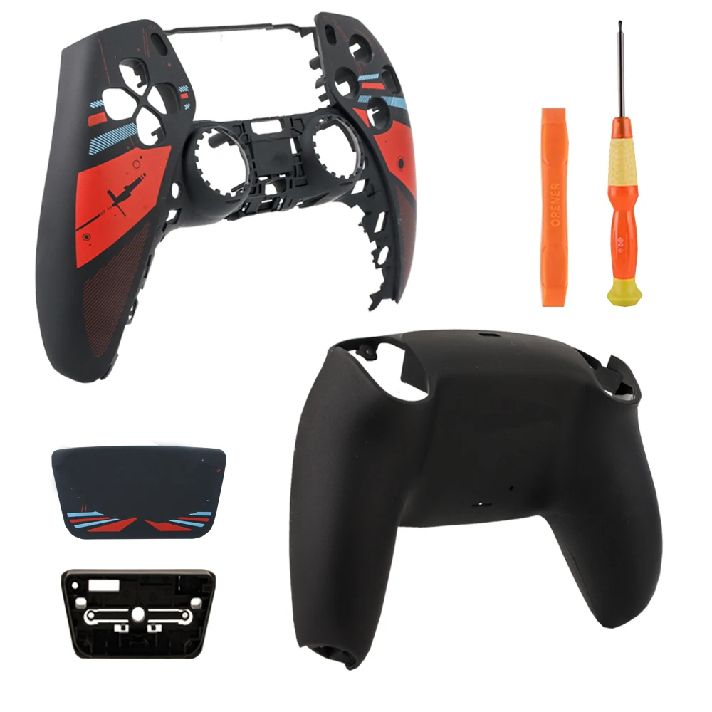 Custom Full Shell Kit For PS5 Controller BDM-010/020/030/040/050 Full Housing Touchpad Buttons Thumbsticks DIY Mod Parts