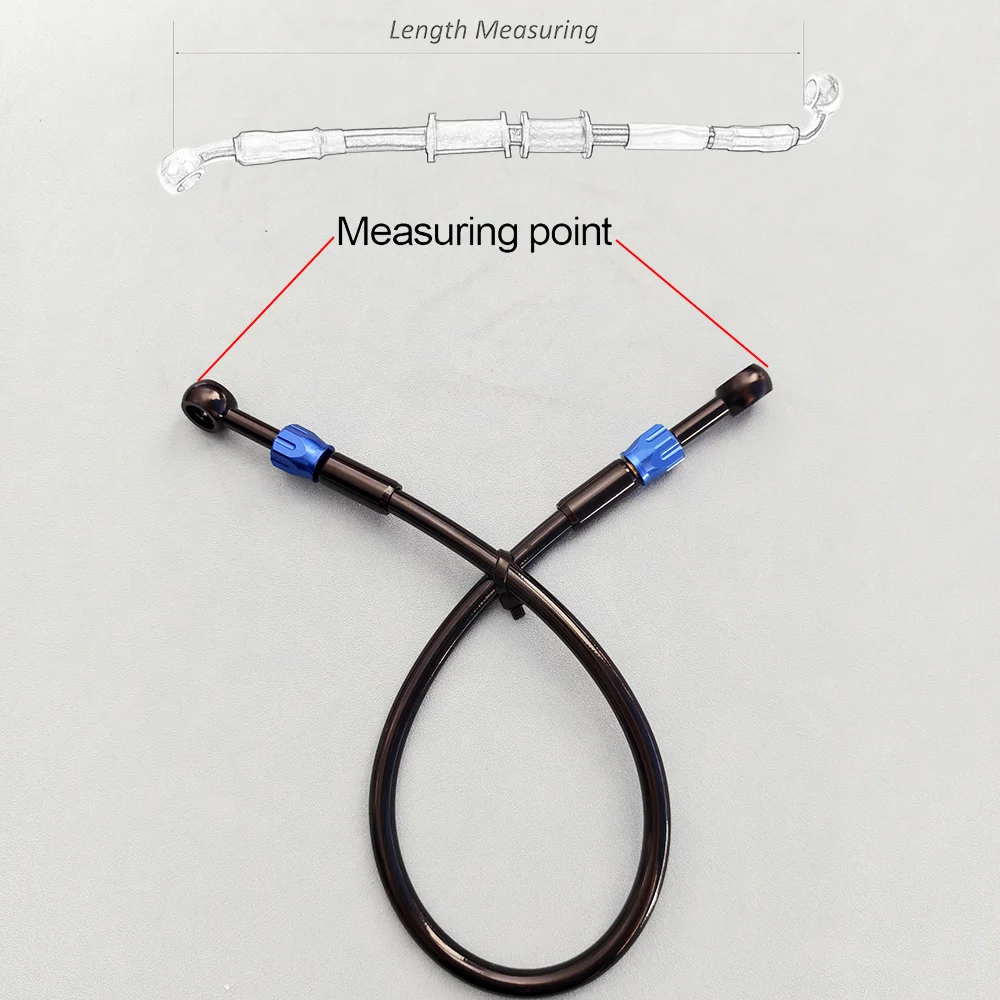 AN3 Universal M10 motocicleta trenzada freno hidráulico línea de embrague tubo de manguera para moto de cross ATV ciclomotor Scooter Cub Quad UTV Go Kart